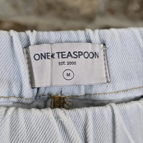 NWT One Teaspoon Shabby Bel Air Blue Maxi Denim Jean Skirt - Picture 11 of 15